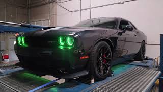 2016 Dodge Challenger Hellcat  Custom Dyno Tune amp Custom Lighting [upl. by Anirbys231]