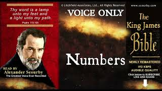 4  Numbers  Scourby AUDIO BIBLE KJV  quotThy Word is a lamp unto my feetquot Psalm119105 [upl. by Eeclehc]