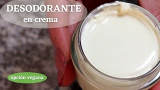 Cómo hacer DESODORANTE NATURAL en CREMAReceta caseraopción VEGANA homemade DEODORANT [upl. by Leraj569]