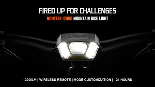 Magicshine MONTEER 12000 Mountain Bike Light TRAILS [upl. by Laenahtan]