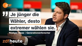 Generationenforscher Maas Darum wählt die Jugend AfD  Markus Lanz vom 03 Oktober 2024 [upl. by Dempster]