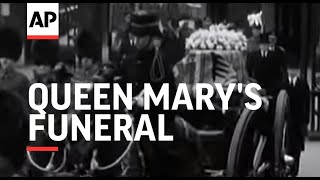 QUEEN MARYS FUNERAL  1953 [upl. by Sanfred]