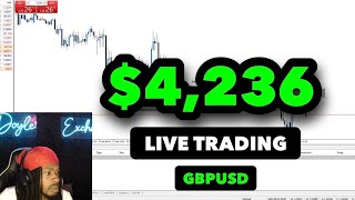 Live Trading GBPUSD 4236 In 45 Minutes Using Supply amp Demand Strategy  FOREX [upl. by Eudoca16]