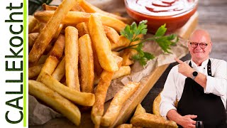 Backofen Pommes frites knusprig selber machen Lecker ohne Friteuse [upl. by Sydney]