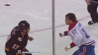 Josh Anderson vs Milan Lucic Mar 11 2021 [upl. by Arinaid465]