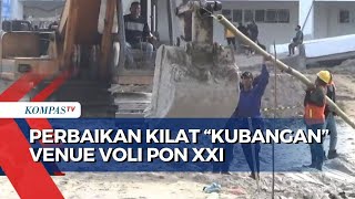 Akses ke Venue Voli PON Dikritik Keras karena Berkubang Pemprov Sumut Lakukan Perbaikan Kilat [upl. by Nyraf]