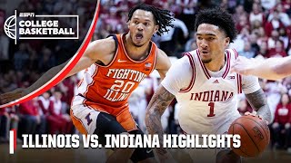 Illinois Fighting Illini vs Indiana Hoosiers  Full Game Highlights  ESPN College Basketball [upl. by Aleicarg741]