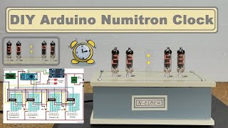 DIY simplest IV9 Numitron clock with Arduino [upl. by Ezarras888]