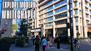 HOW WHITECHAPEL LONDON ENGLAND LOOKS LIKE in 2024 WALKING TOUR  4K HDR [upl. by Rozalin]