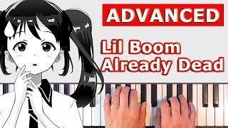 Lil Boom  Already Dead  Piano Tutorial  Sheet Music [upl. by Nerahs]