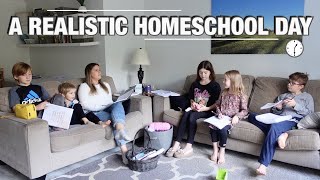 FULL HOMESCHOOL DAY IN THE LIFE with TIME STAMPS  ROUTINE CURRICULUM amp REALITY [upl. by Gherardi]