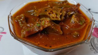 Bhindi pulimunchi  Okra Curry Recipe  Bhendekai Huli  Lady finger sambar Bhindi masala curry [upl. by Aihseit]