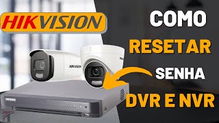 Como Resetar senha DVR Hikvision [upl. by Hcone]