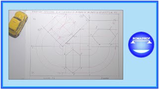 PROIEZIONI ORTOGONALI DI UN ESAGONO INCLINATO DI 45° RISPETTO AL PO  1053 [upl. by Aelanna]