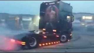 Scania v8 sound drifting [upl. by Atnohs]