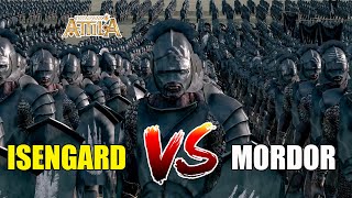 The Lord Of The Rings  Isengard Army Slays Mordor Army  Attila Total War Cinematic Battle [upl. by Elda]