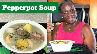 Amazing Pepperpot SoupCallaloo Soup Prepare yours this way  Val’s Kitchen [upl. by Hyacinthe]