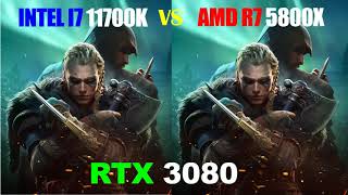 i7 11700K vs R7 5800X  RTX 3080  Gaming Comparisons [upl. by Arinaj]