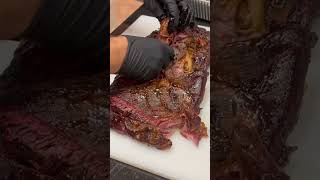 Brisket falling apart food bbq grill smoker cooking eating brisket meat yummy [upl. by Ashbaugh]