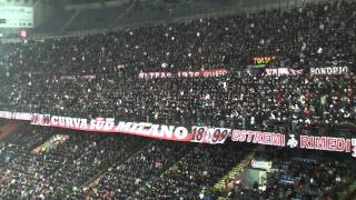 Milan Fiorentina 10 Cori Curva Sud Milano Finchè Vivrò Io Sarò Un Rossonero IN HQ [upl. by Aronaele]