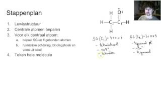 M1H2V6d2  stappenplan voor ruimtelijke structuur met VSEPR [upl. by Anos]