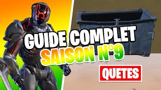 GUIDE DES QUETES SAISON SEMAINE 9 EMPLACEMENTS amp ASTUCES FORTNITE 3 SAISON 1 [upl. by Sheya566]