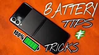 How To IMPROVE Galaxy Z Flip 3 Battery Life  TIPS amp TRICKS [upl. by Lower617]