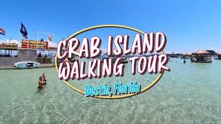 Crab Island in Destin Florida Walking Tour [upl. by Yroffej]