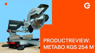 Product Review Metabo KGS 254 M Lasercut Afkortzaag  Gereedschapcentrum [upl. by Mickie]