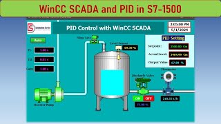 WinCC SCADA Monitoring and Control PID in S71500  TIA Portal V17 [upl. by Kramnhoj433]