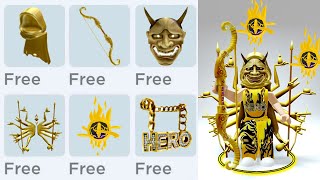 GET FREE ALL GOLDEN LUXURIOUS ITEMS IN ROBLOX😲😵😲 [upl. by Ynnavoig473]