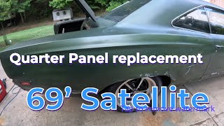 1969 Plymouth quarter skin replacement [upl. by Pease32]