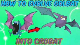 How To Evolve Golbat Into Crobat Pokemon HeartGold [upl. by Alrich3]