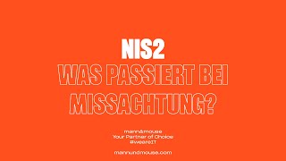 NIS2  Was passiert bei Missachtung [upl. by Arad]