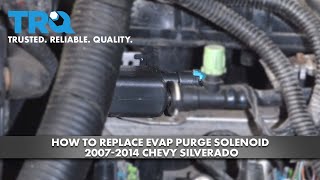 How To Replace EVAP Purge Solenoid 20072014 Chevy Silverado [upl. by Lateehs243]