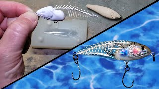 Making a Clear Minnow Lure  a how to guide on handmade fishing lures [upl. by Chemaram]