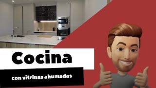 Muebles de cocina Santos con vitrinas ahumadas [upl. by Dumm]