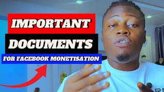 Important Documents You Need For Facebook Monetisation [upl. by Reich]