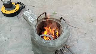 Wood stove making wood stove cooling fan wood stove making at home [upl. by Edrick879]