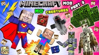 EVIL CHASE ATTACKS MO CREATURES MOD Showcase 3 ISLAND of FORBIDDYNESS Bye Bye FGTEEV Minecraft [upl. by Rennerb658]