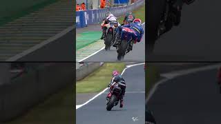 Aron Canets got faster and his saves have got bigger motogp save bike 📹  motogp [upl. by Varini958]