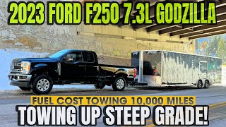 2023 Ford F250 73L Gas V8 Towing Up 6 Grade With MPG Does It Outperform the 68L [upl. by Elgar427]