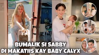 BUMALIK SI SABBY DI MAKATIIS KAY BABY CALYX 😱😰❤️ sabbyandsophia yajifigueroa yabby [upl. by Euqinommod]