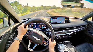 2022 Genesis G80 AWD 35T Sport Prestige  POV Review [upl. by Sig661]