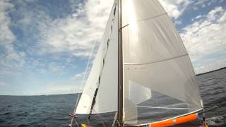 Strike 15 Trimaran Sailing in France  Port Tack [upl. by Brag187]