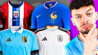 Harshly Ranking EVERY New 2024 National Team Kit [upl. by Elocen]