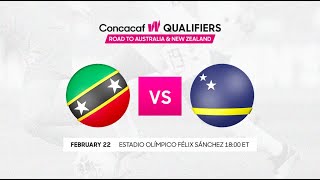 2022 Concacaf Women Qualifiers  St Kitts and Nevis vs Curaçao  Group G [upl. by Browning222]