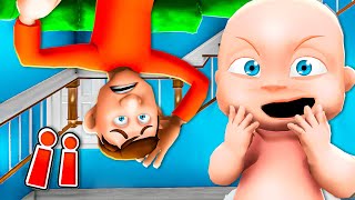 Baby Flips Daddys House UPSIDE DOWN [upl. by Barger512]