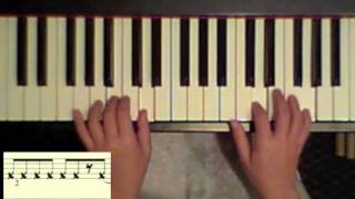 How to play a Salsa montuno tumbao on the piano  tutorial 2 [upl. by Annel]