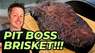 Smoked BEEF BRISKET on a PIT BOSS  Pellet Grill Beef Brisket [upl. by Modestine]